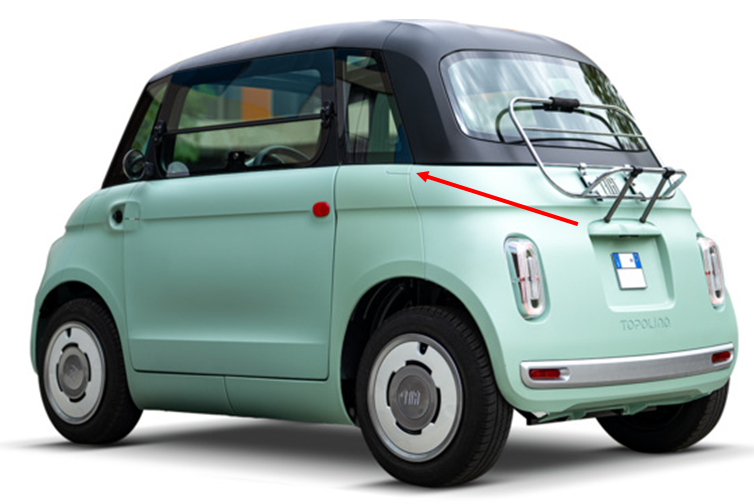 Cover fiancata Fiat Topolino posteriore sinistra o anteriore destra - immagine 2