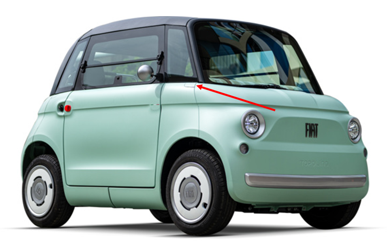 Cover fiancata Fiat Topolino posteriore sinistra o anteriore destra - immagine 3
