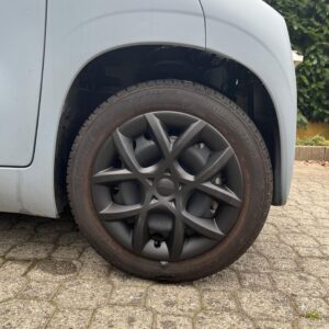 Set di 4 copricerchi nero opaco per Fiat Topolino e Citroen Ami