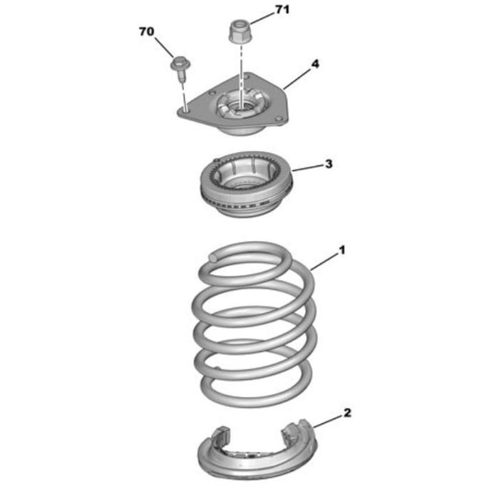 Coupelle de suspension avant Fiat Topolino ou Citroen Ami – Image 2