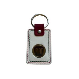 Porte-clés en cuir Fiat
