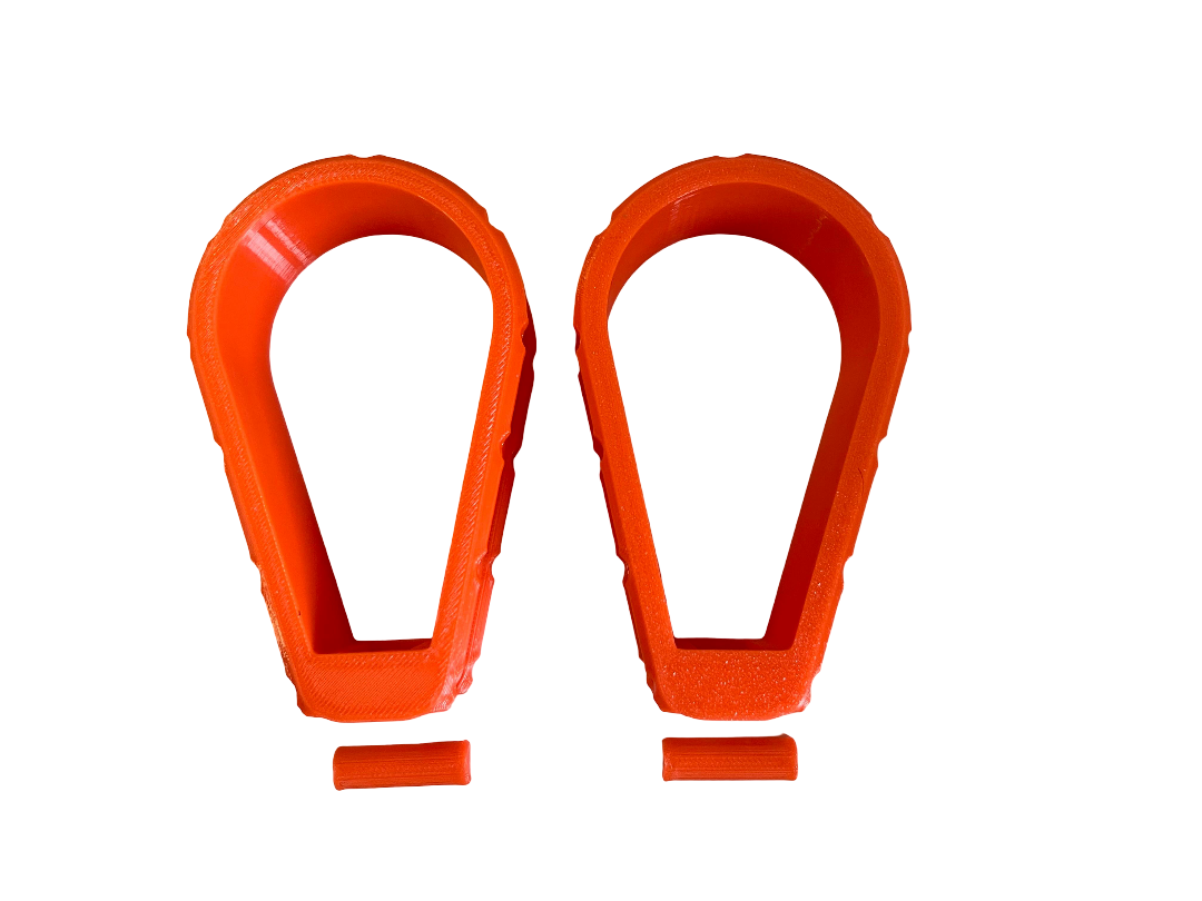 Set di 2 maniglie chiusura sportello per Citroen AMI arancione - immagine 4