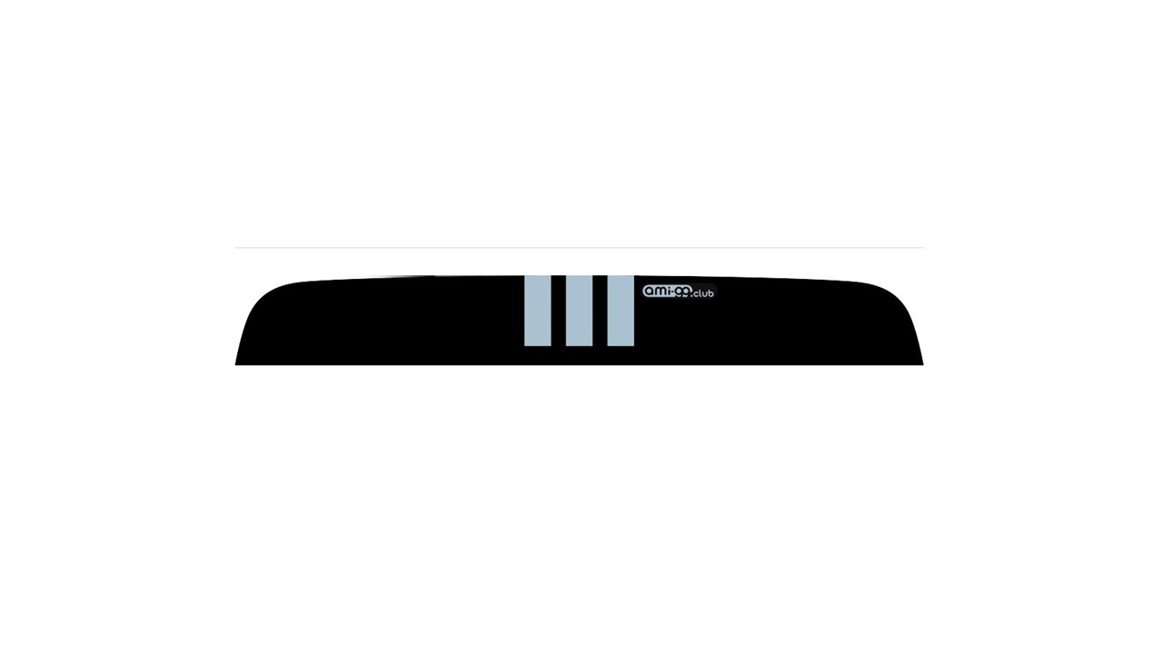 Bande pare-soleil pour Citroen Ami bandes bleues – Image 2