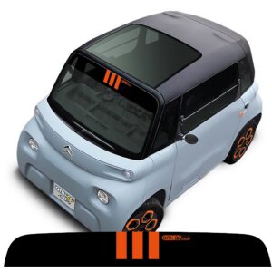 Bande pare-soleil pour Citroen Ami orange