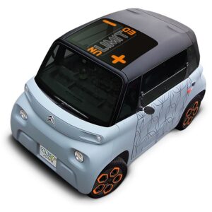 Sticker pare-soleil REPRESENTE 03 orange pour Citroen Ami