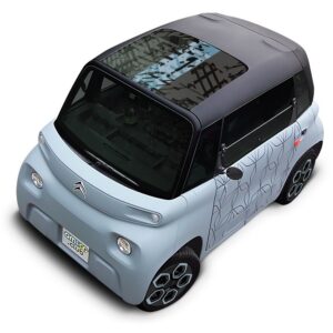 Sticker pare-soleil URBAN 02 bleu pour Citroen Ami