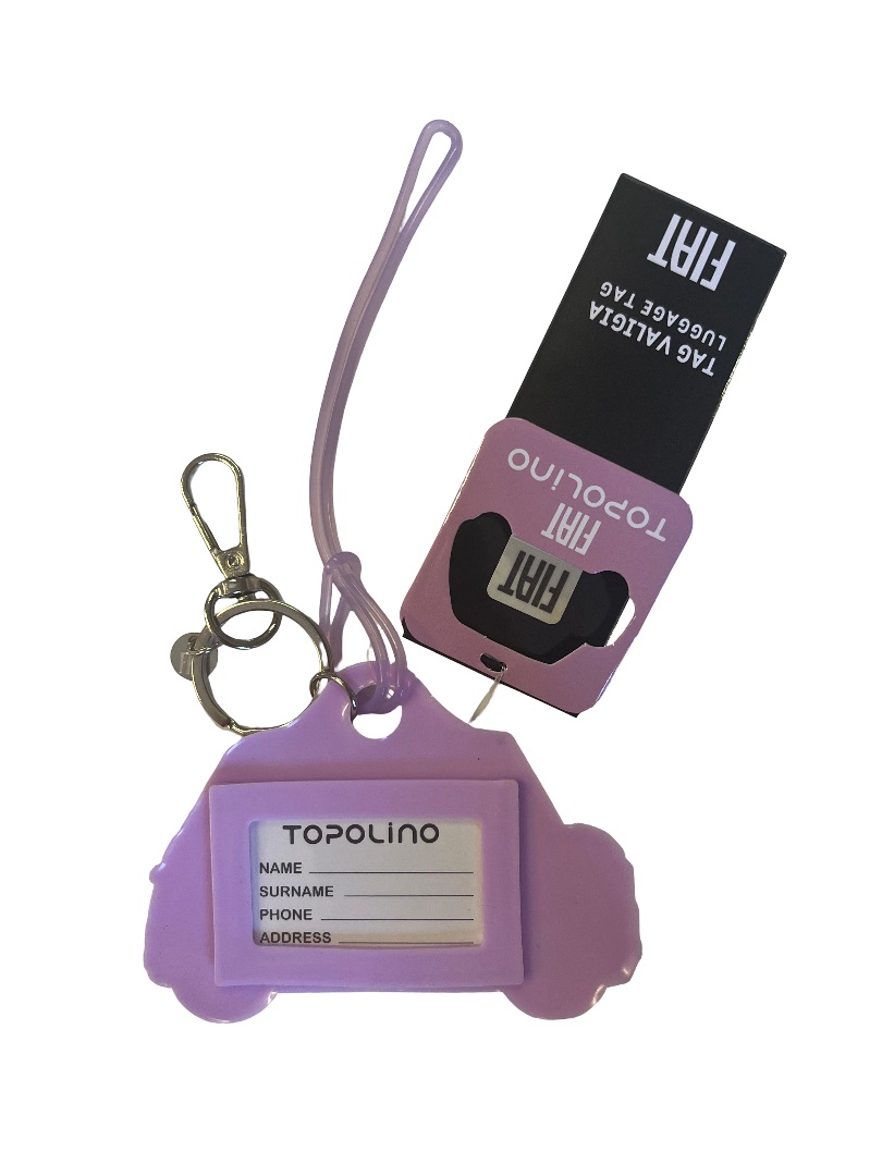 Étiquette / porte-clés en silicone pour valise Fiat Topolino – Image 8