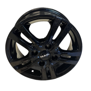 Set di 4 cerchi Mak Zenith nero lucido per Fiat Topolino e Citroen Ami