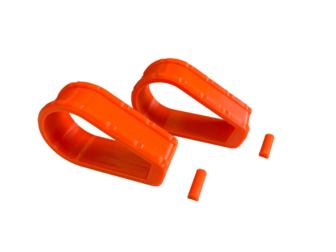 Set di 2 maniglie chiusura sportello per Citroen AMI arancione - immagine 3