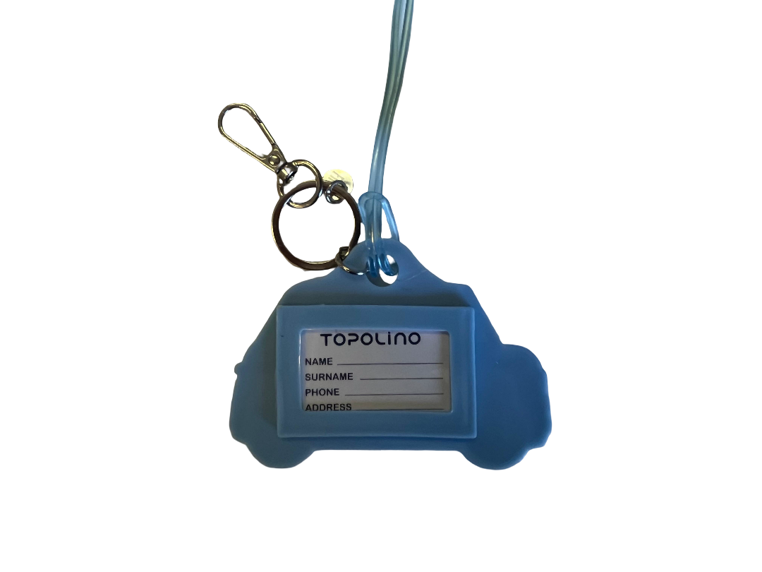 Étiquette / porte-clés en silicone pour valise Fiat Topolino – Image 5