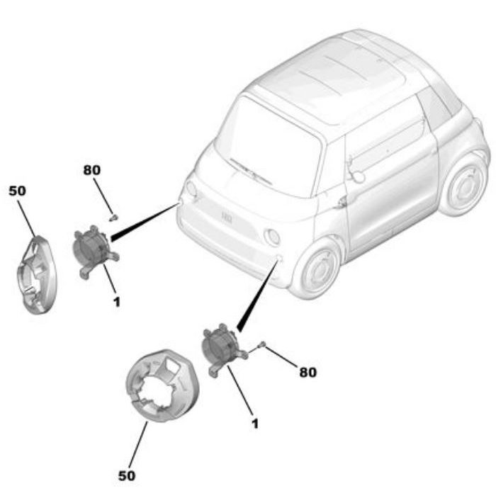 Supporto freccia anteriore Fiat Topolino - immagine 3