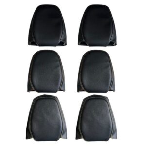 Set di 2 poggiatesta in eco-pelle nera per Fiat Topolino o Citroen Ami